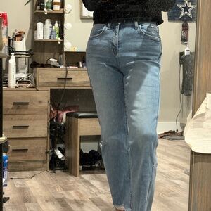 Classic Blue Straight Leg Jeans for Women